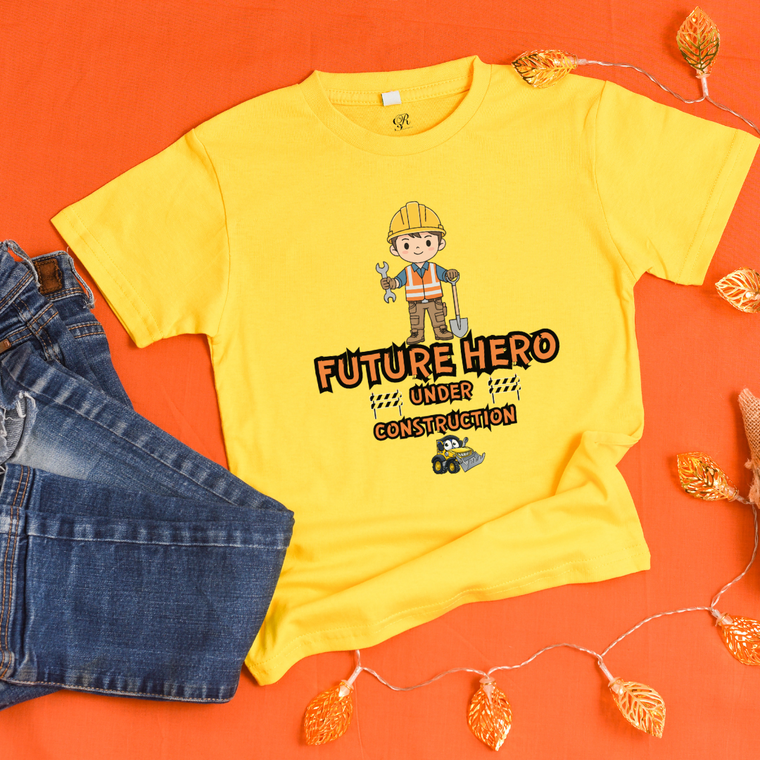 future hero yellow t shirt for kids future hero yellow t shirt for kids