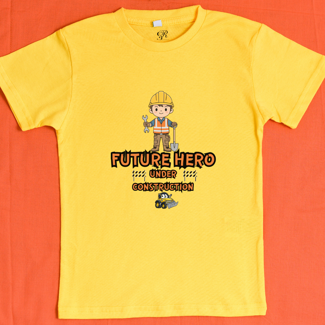 future hero yellow t shirt for kids future hero yellow t shirt for kids