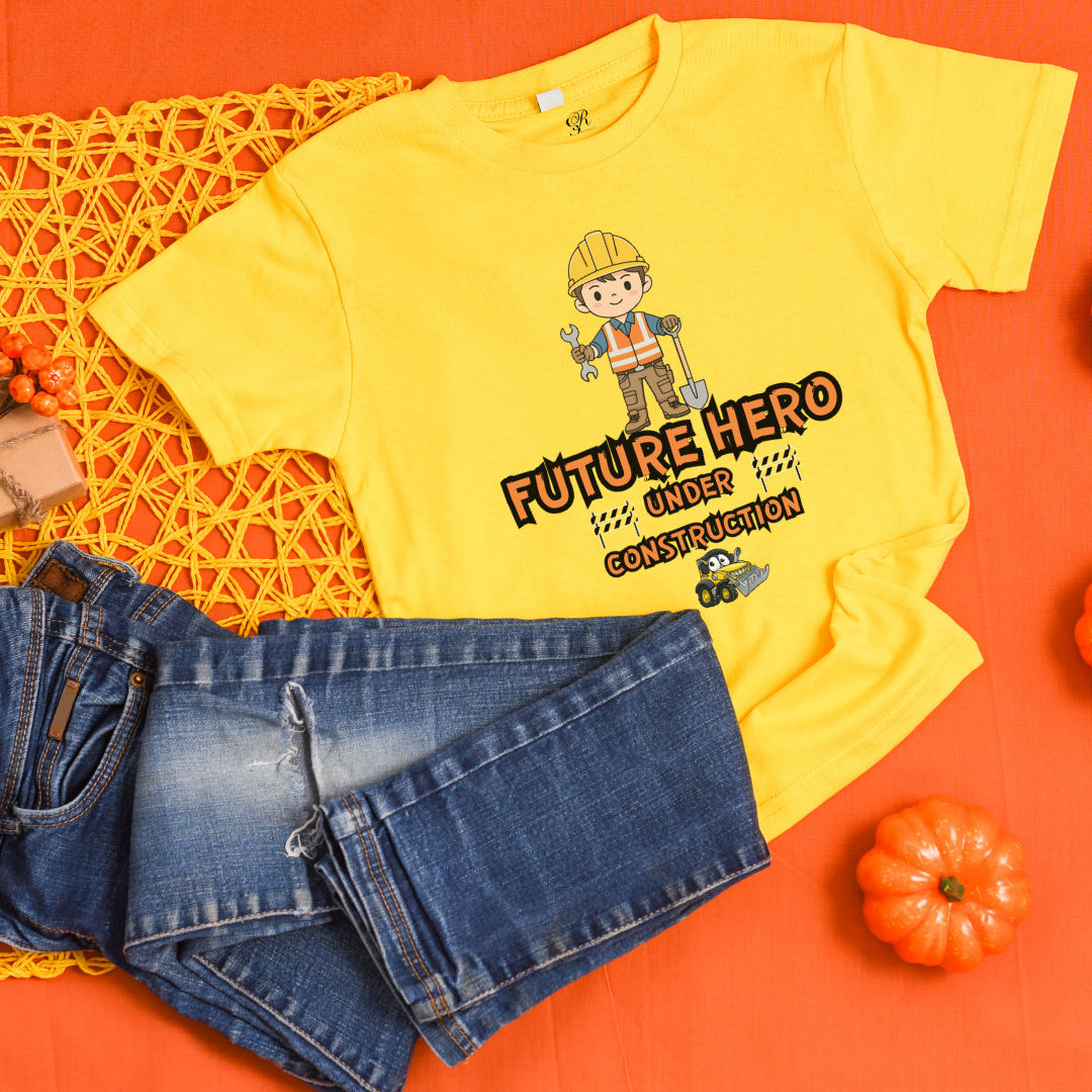 future hero yellow t shirt for kids future hero yellow t shirt for kids